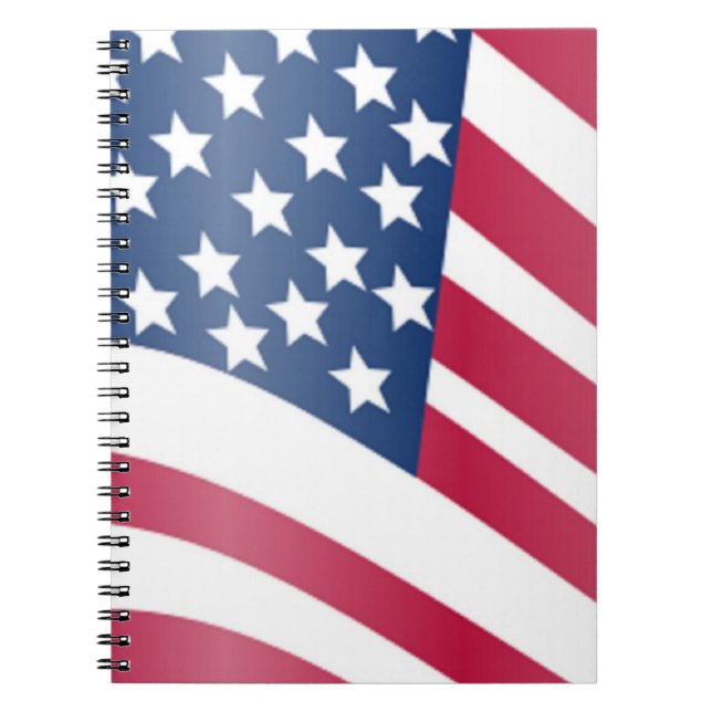 CADERNO ESPIRAL BANDEIRA AMERICANA (Frente)