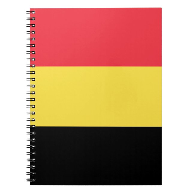 Caderno Espiral Bandeira belga (Frente)