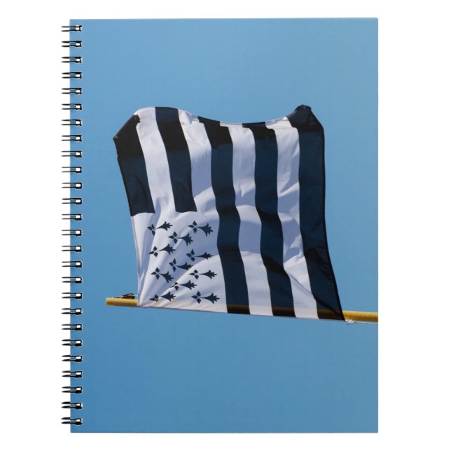 Caderno Espiral Bandeira bretão (Frente)