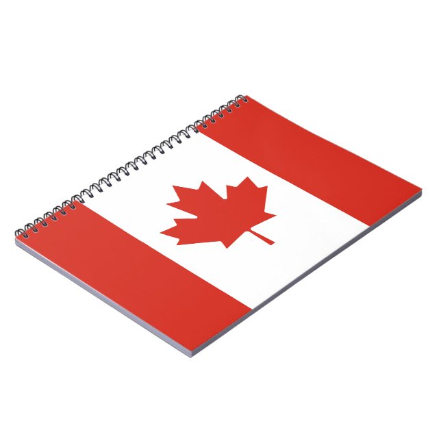 Caderno Espiral Bandeira Canadiana (Maple Leaf) (Canadá) (Left Side)