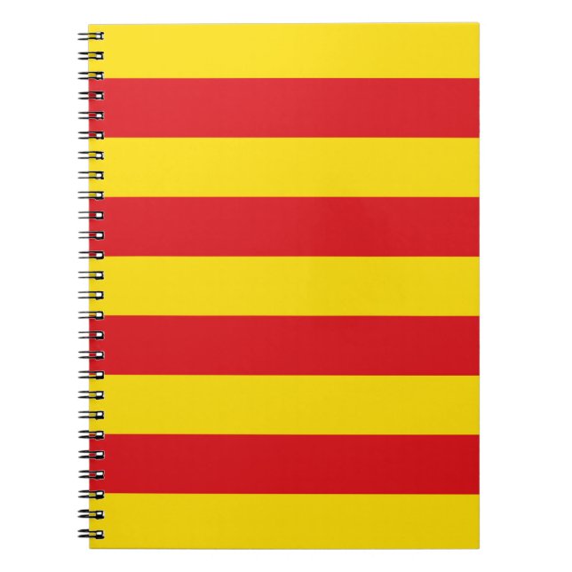 Caderno Espiral Bandeira Catalã (Frente)