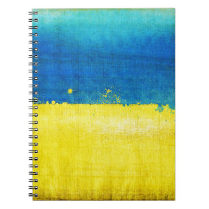 Caderno Espiral Bandeira corajoso de Ucrânia
