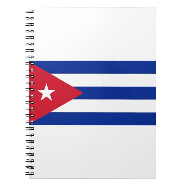 Caderno Espiral Bandeira Cuba (Frente)