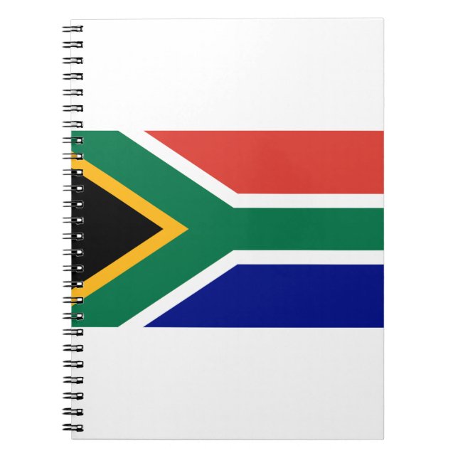 Caderno Espiral Bandeira da África do Sul (Frente)