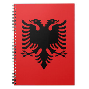 Caderno Espiral Bandeira da Albânia