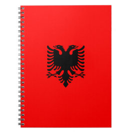 Caderno Espiral Bandeira da Albânia