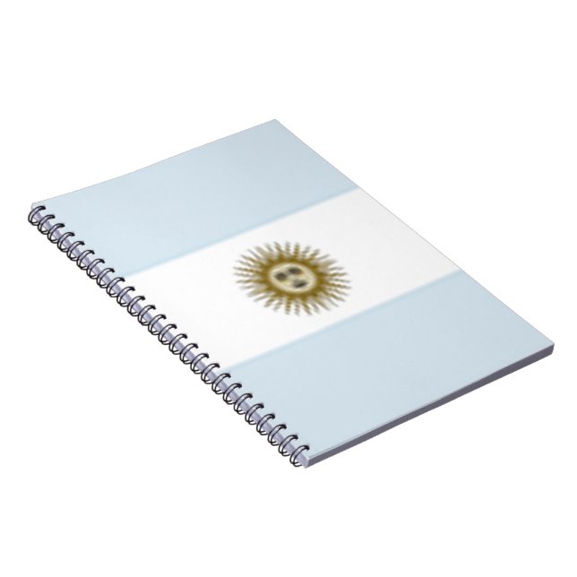 Caderno Espiral Bandeira da Argentina (Lado Direito)
