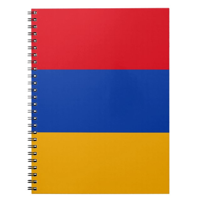 Caderno Espiral Bandeira da Armênia (Frente)