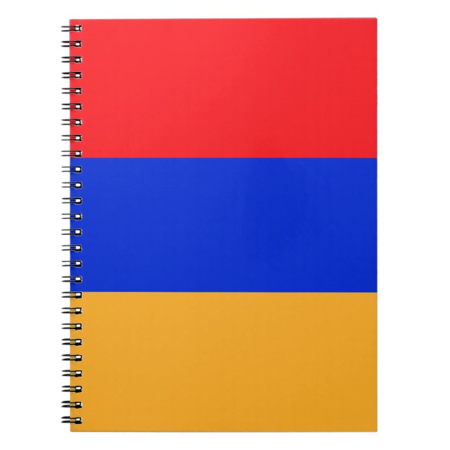 Caderno Espiral Bandeira da Armênia (Frente)