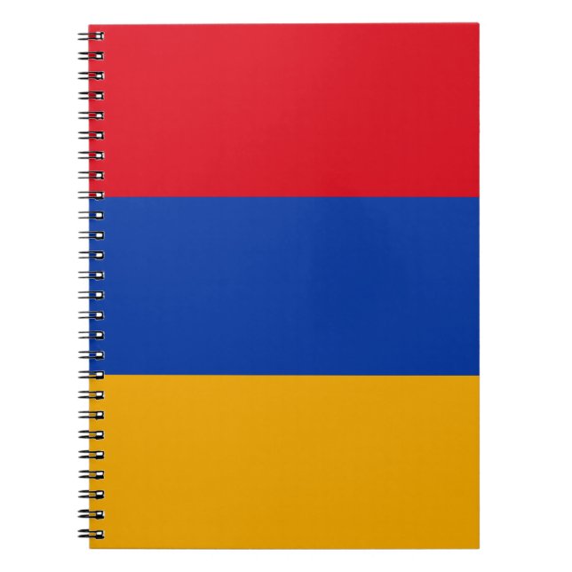Caderno Espiral Bandeira da Armênia (Frente)