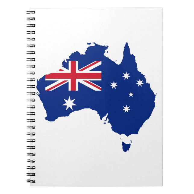 Caderno Espiral Bandeira da Austrália (Frente)