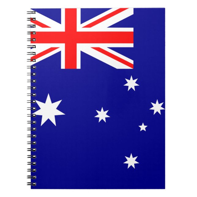 Caderno Espiral Bandeira da Austrália (Frente)