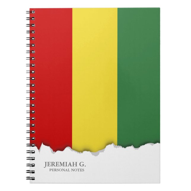 Caderno Espiral Bandeira da Bolívia (Frente)