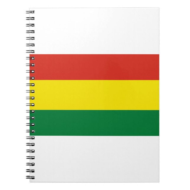 Caderno Espiral Bandeira da Bolívia (Frente)