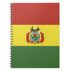 Caderno Espiral Bandeira da Bolívia