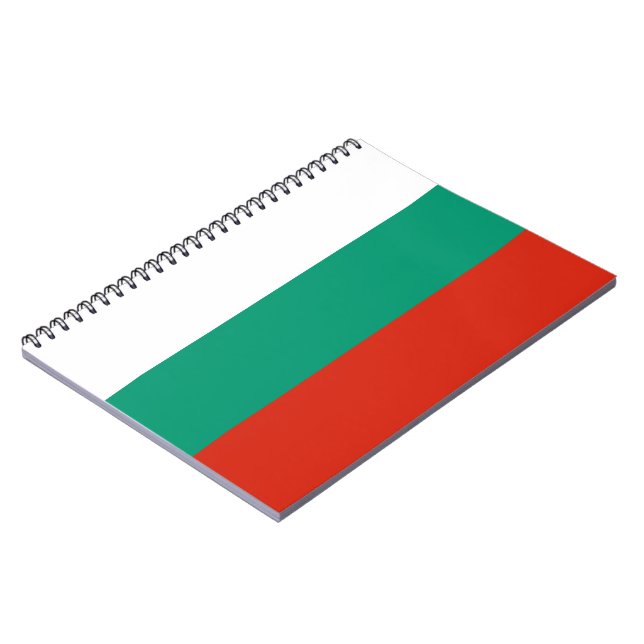 Caderno Espiral Bandeira da Bulgária (Left Side)