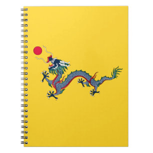 Caderno Espiral Bandeira da China da Dinastia Qing