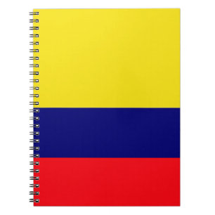 Caderno Espiral bandeira da Colômbia