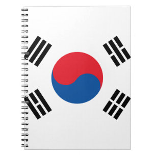Caderno Espiral Bandeira da Coreia do Sul