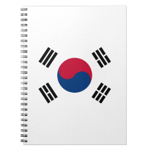 Caderno Espiral Bandeira da Coreia do Sul
