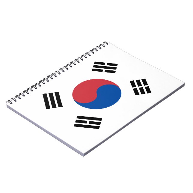 Caderno Espiral Bandeira da Coreia do Sul (ROK) (Left Side)