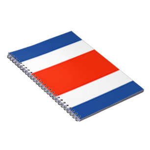 Caderno Espiral Bandeira da Costa Rica
