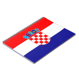 Caderno Espiral Bandeira da Croácia