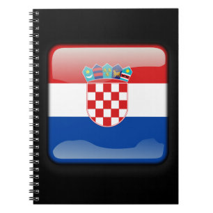 Caderno Espiral Bandeira da Croácia