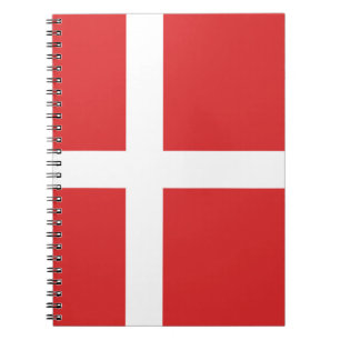 Caderno Espiral Bandeira da Dinamarca