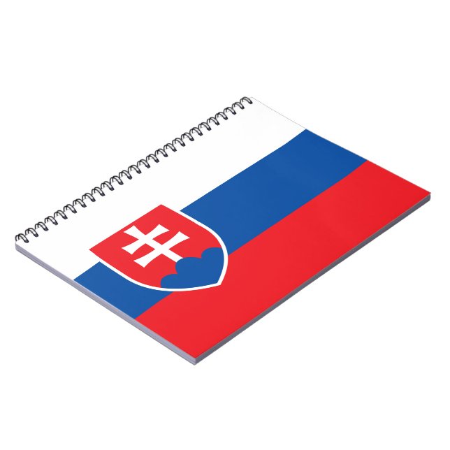 Caderno Espiral Bandeira da Eslováquia (Left Side)