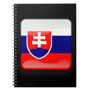 Caderno Espiral Bandeira da Eslováquia