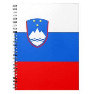 Caderno Espiral Bandeira da Eslovênia