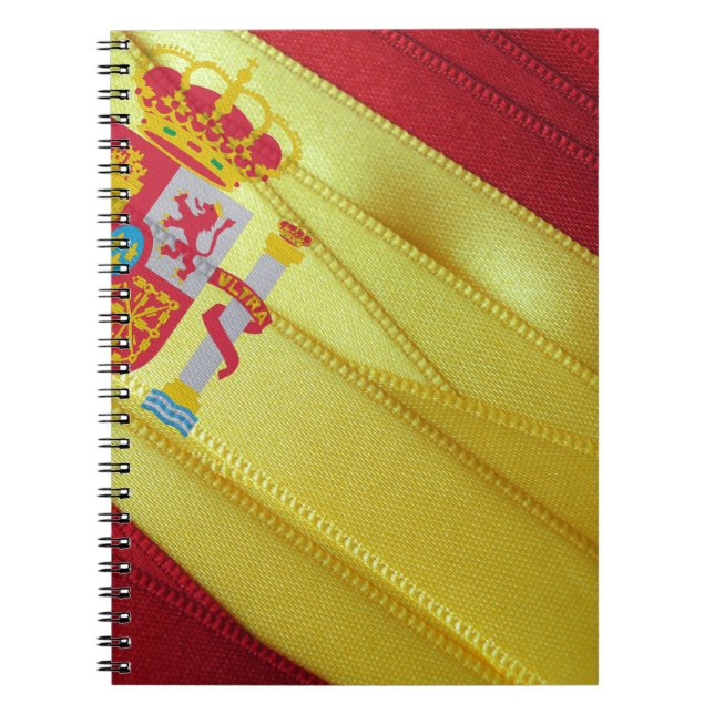 Caderno Espiral Bandeira da ESPANHA (Frente)