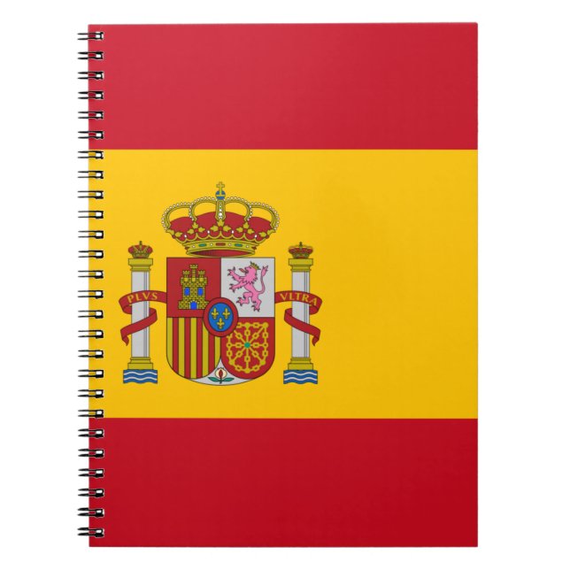 Caderno Espiral Bandeira da espanha (Frente)