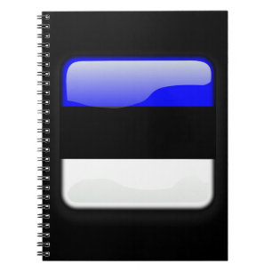 Caderno Espiral Bandeira da Estônia