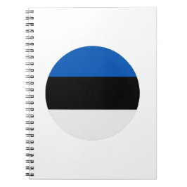 Caderno Espiral Bandeira da Estônia