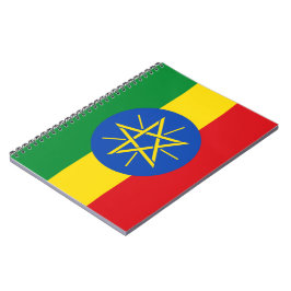 Caderno Espiral Bandeira da Etiópia