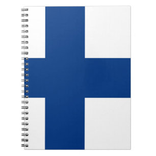 Caderno Espiral Bandeira da Finlândia