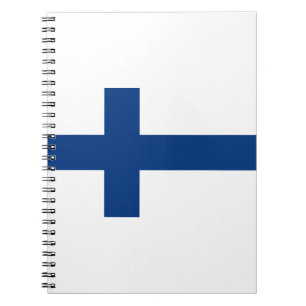 Caderno Espiral Bandeira da Finlândia