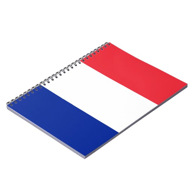 Caderno Espiral Bandeira da França (Left Side)