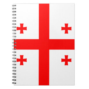 Caderno Espiral Bandeira da Geórgia