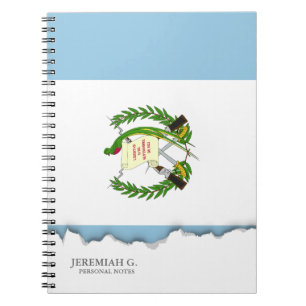 Caderno Espiral Bandeira da Guatamala