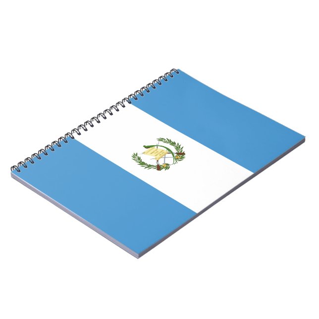 Caderno Espiral Bandeira da Guatemala (Left Side)