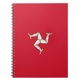Caderno Espiral Bandeira da Ilha de Man