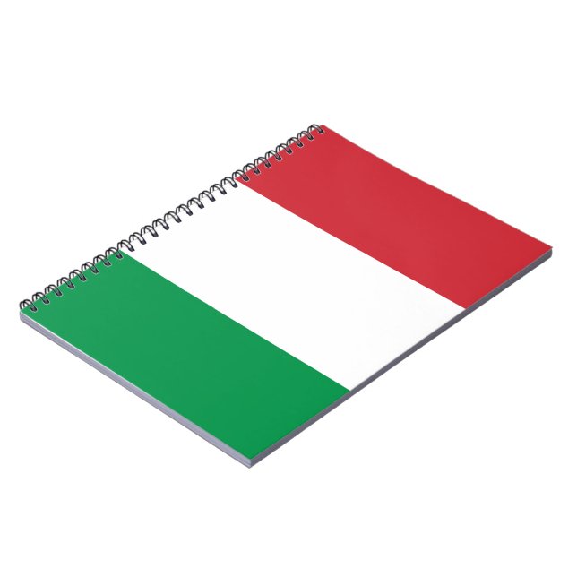 Caderno Espiral Bandeira da Itália (Left Side)