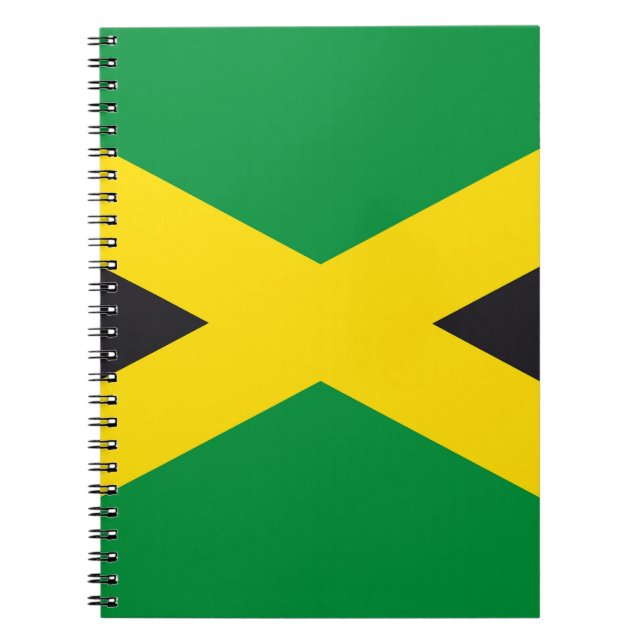 Caderno Espiral bandeira da Jamaica (Frente)