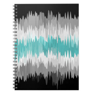 Caderno Espiral Bandeira da Libramasculinidade Abstrata Boho Funky