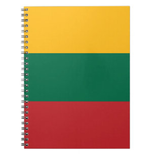 Caderno Espiral Bandeira da Lituânia