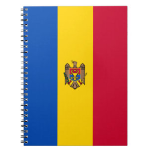 Caderno Espiral Bandeira da Moldávia