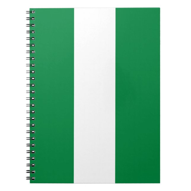 Caderno Espiral Bandeira da Nigéria (Frente)